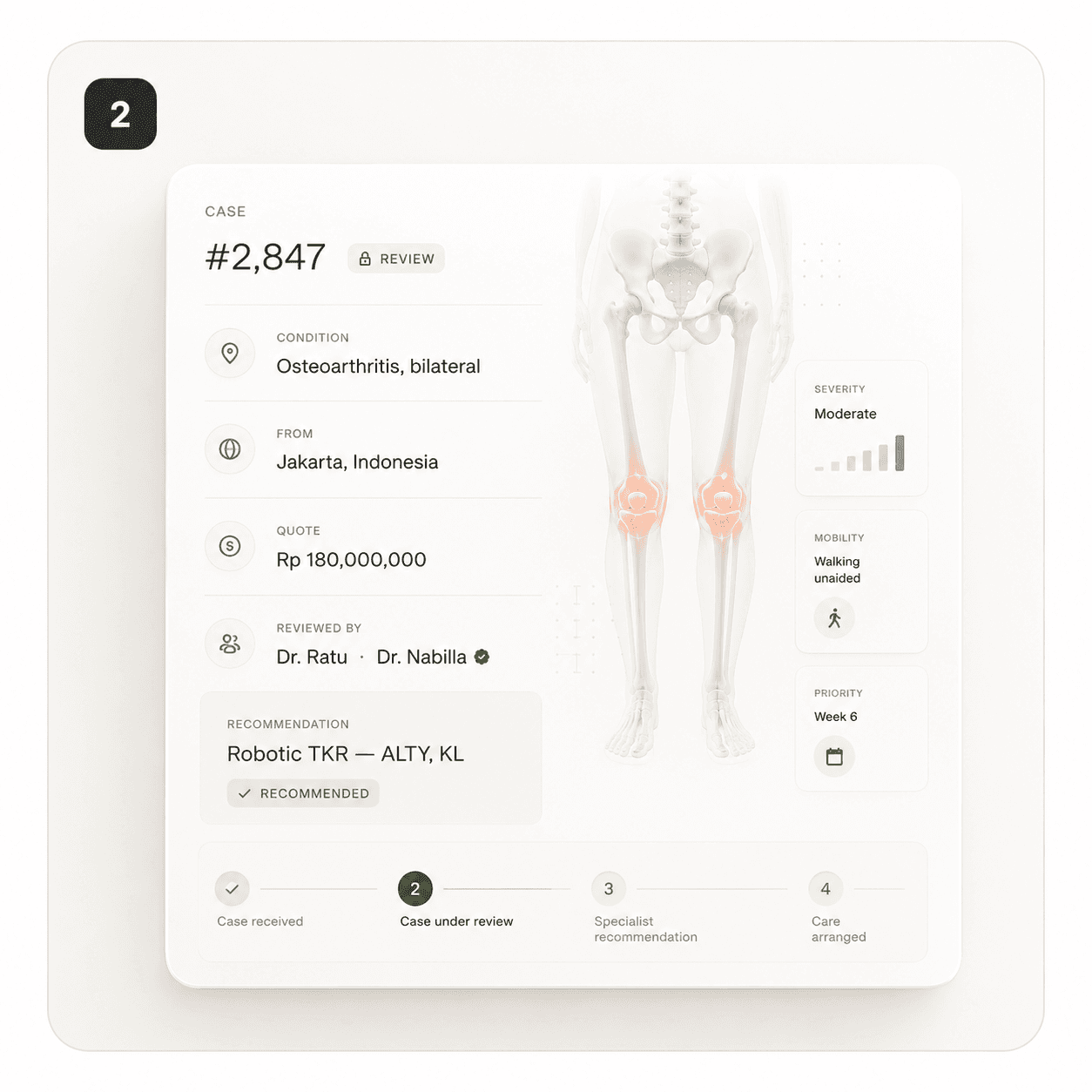 Our doctors study your case